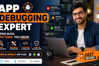 fix bugs and errors in your app professionally