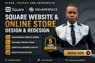 design square site, online store design and redesign