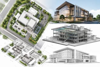 do modern architectural site planning and revit bim modeling