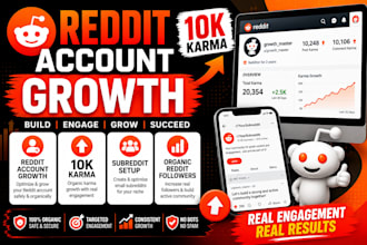 build reddit account,grow karma,small subreddit,10k karma,reddit follower,reddit