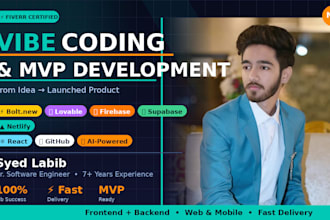 develop your mvp or startup web app fast using vibe coding and no code tools
