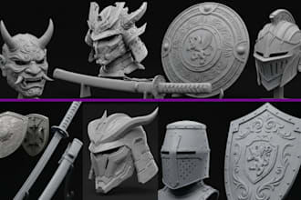 design 3d anime cosplay wearable armor helmet props stl eva foam for 3d printing