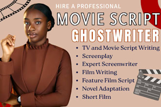 production ready screenplay, comedy movie script as a screenwriter, scriptwriter