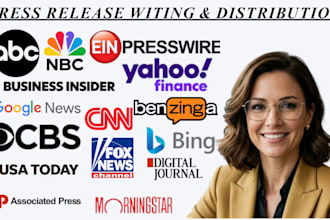 write, publish product launch press release, partnership, or event PR