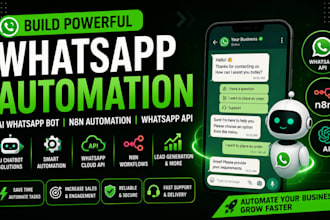 build whatsapp automation ai wahtsapp bot n8n whatsapp automation whatsapp API