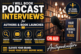 book podcast interviews for authors and book launches