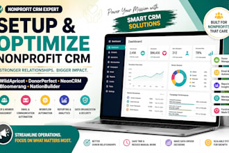 setup and optimize nonprofit CRM using wildapricot neoncrm bloomerang