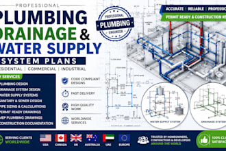 design plumbing drainage and water supply system plans