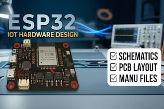 do esp32 iot hardware design and custom pcb layout