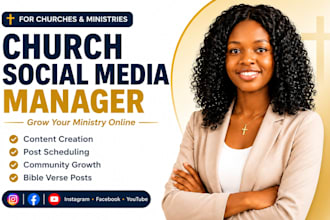 be christian social media manager for churches and ministries
