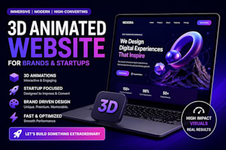 immersive 3d animated sites for visionary brands and startups