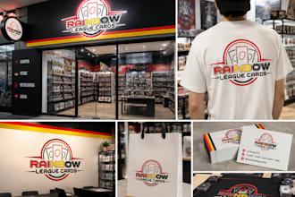 design premium card shop, tcg and collectibles logo