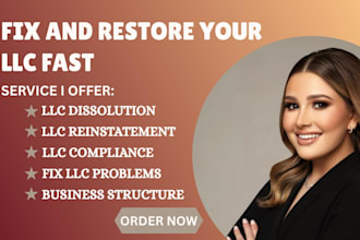 fix llc compliance issues, dissolve or reinstate your business professionally
