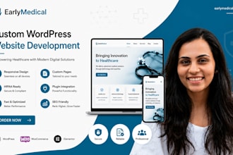 design a professional medical, healthcare, doctor wordpress website