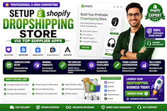 setup shopify dropshiping store via spocket syncee appscenic dropcommerce autods