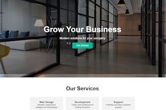 create modern website design