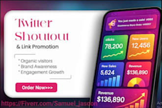 promote shoutout share website link to 250m USA, UK, ca twitter, fb, ig audience