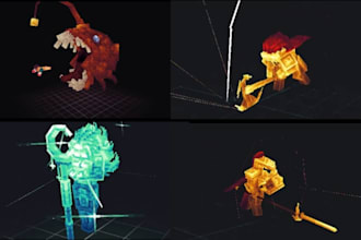 animate minecraft mobs, characters, blockbench models, game assets and creatures