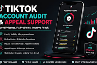 audit and fix tiktok shadowbans, tiktok appeal, fix shadow ban issues