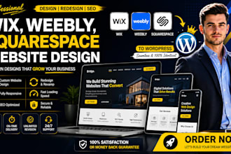 design wix weebly squarespace website redesign seo