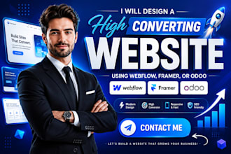 design build odoo website design framer landing page design webflow website