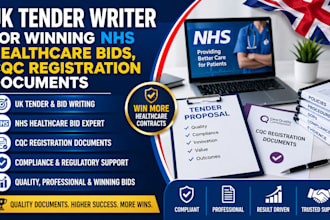 uk tender writer for winning nhs healthcare bids cqc registration documents