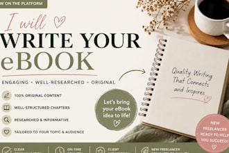 ghostwrite self help and educational ebooks