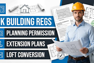 do UK building regs drawings, planning permission, extension plans loft plan