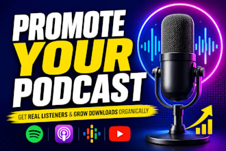 grow your podcast audience with organic podcast promotion