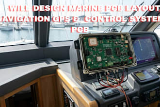 design marine pcb layout, navigation gps and control system pcb