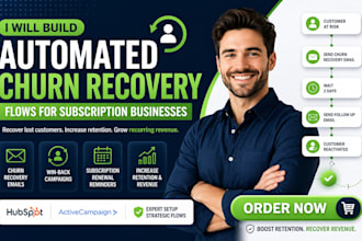 build automated churn recovery flows for subscription businesses