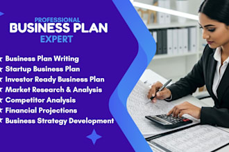 write a professional business plan and startup plan