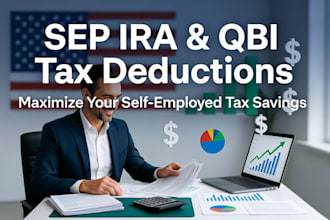 calculate sep ira contribution, qbi deductions for self employed and freelancers