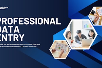 do data entry, copy paste, typing and excel work