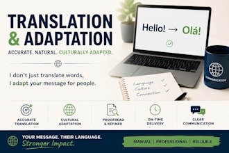 translate and adapt texts for you