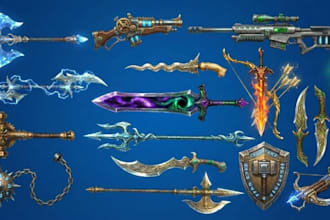 create 3d weapon 3d props 3d armor 3d sword dagger knife gun for 3d printing