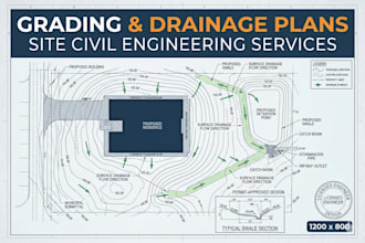 create civil grading and drainage plans for new builds