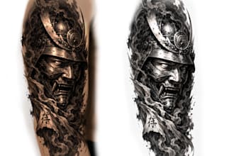 create custom tattoo designs realism black and grey personal
