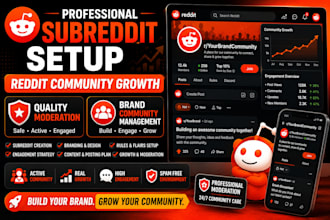 create and grow a professional subreddit with quality management for your brand