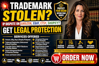 handle trademark, copyright, and patent disputes