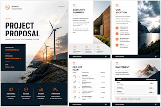 design a premium business proposal PDF