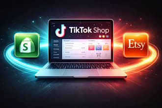 setup tiktok shop and sync your shopify or etsy store products