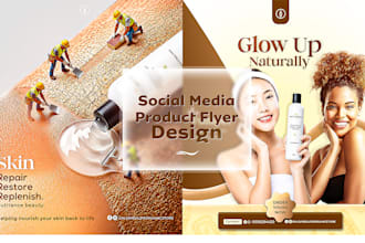 design engaging social media product flyers