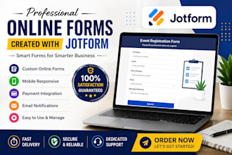 create professional online forms using jotform