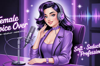 record your sensual voice nsfw seductive female voice over acting
