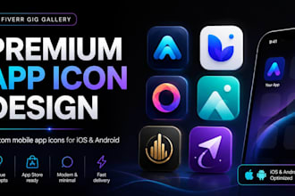 design a premium app icon for your mobile app