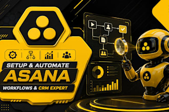 setup and automate asana notion jira clickup workflows and CRM expert