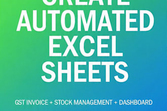 create gst invoice and excel sheets with vlookup sumif stock management