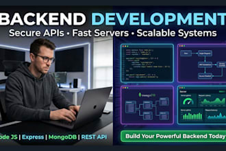 do web app backend development, api development, rest api, full stack website