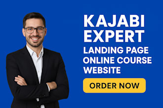 design kajabi website, kajabi online course and kajabi landing page